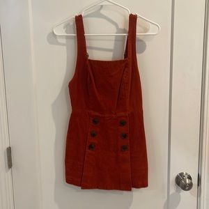 BURNT ORANGE MINI ROMPER